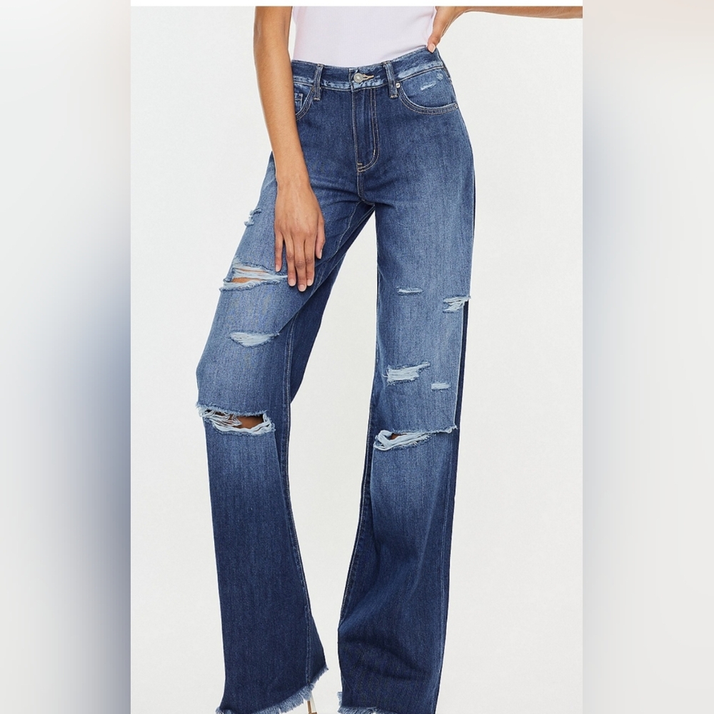 Bnwt Kancan High Rise Wide leg jeans